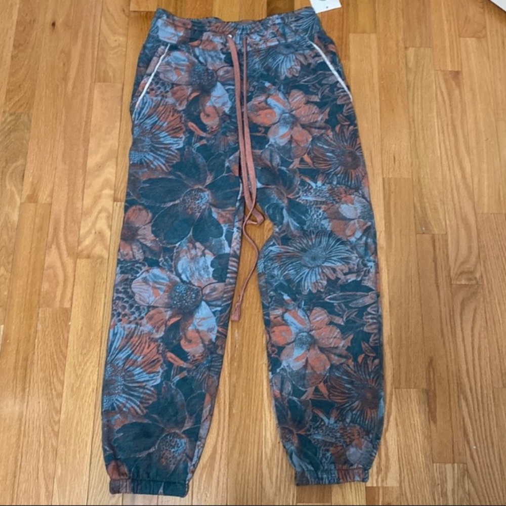 NEW Anthropologie Daily Practice Sweat Pants XSP Floral